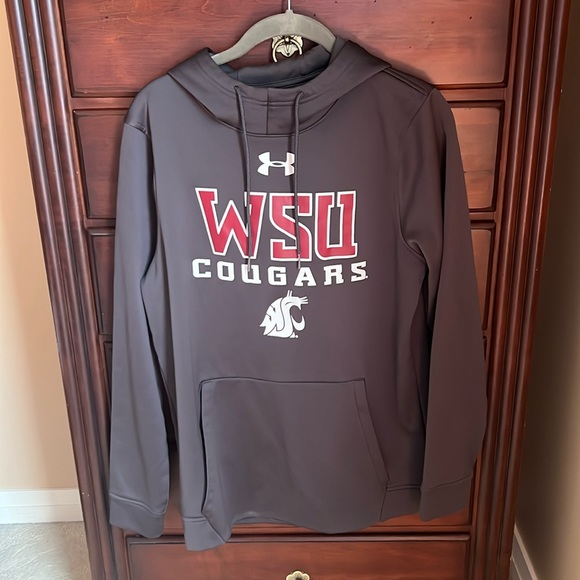 Under Armour Cold Gear Washington State University WSU Cougars Hoodie - Picture 1 of 6